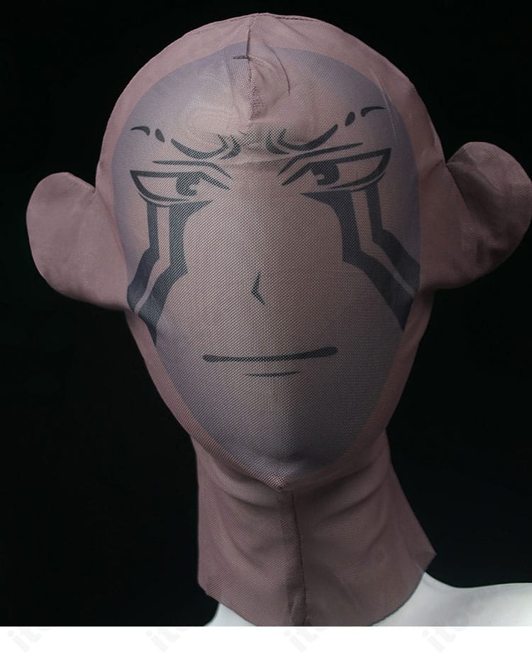 マティアス コスプレ衣装に付属する頭部用マスク装飾のディテール