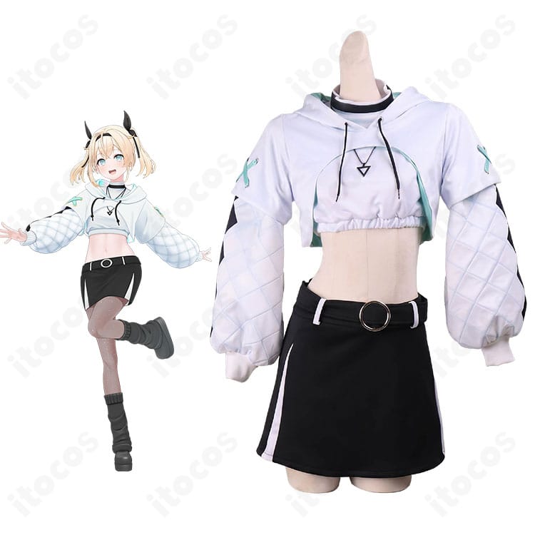 hololive 風真いろは ポップダンス衣装Ver.のキャラクターイメージと全身コスプレ衣装