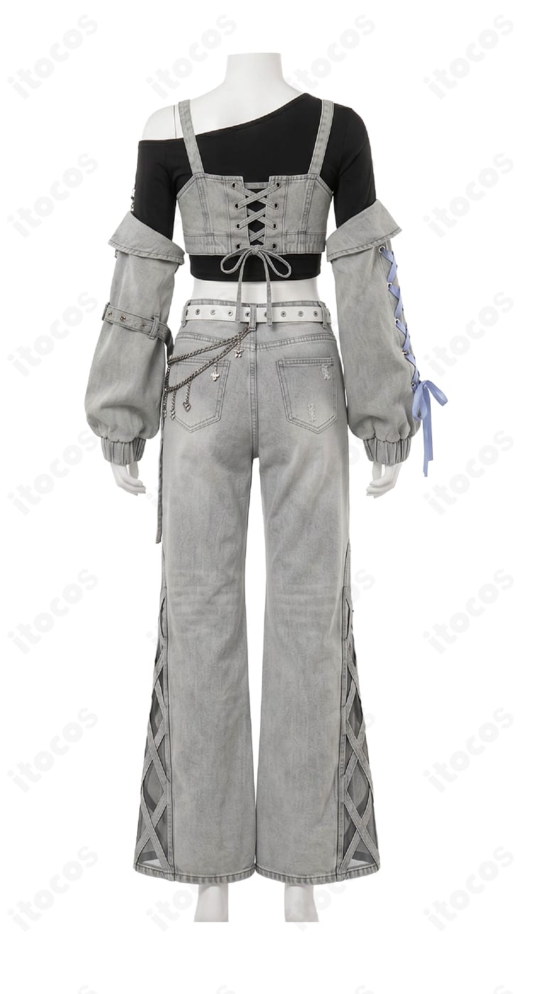 星街すいせい miCometブランド第二弾衣装コスプレの背面全体図