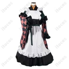 hololive DEV_IS 儒烏風亭らでん メイド服コスプレ衣装｜撮影映えする上品な10点セット - 1枚目の画像（サムネイル）
