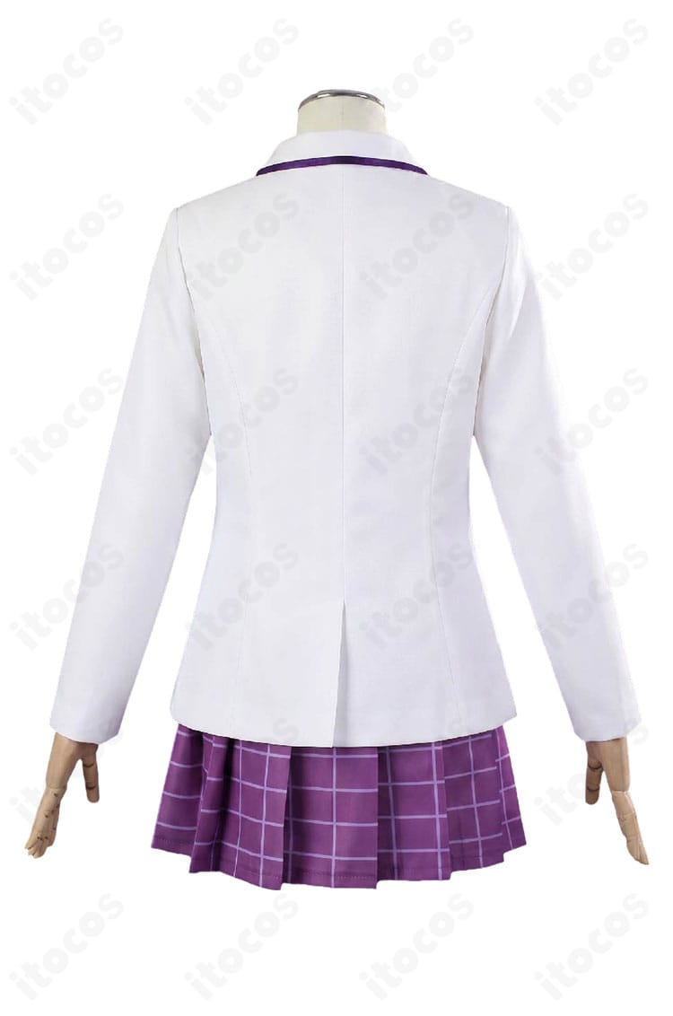 私立白鳥沢学園高校女子制服コスプレ衣装の背面デザイン