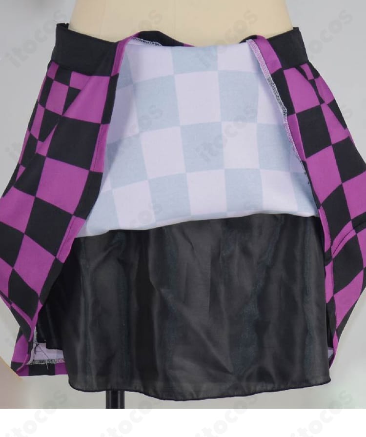 姫海棠はたてコスプレ衣装のスカート内側と裾部分の仕立て