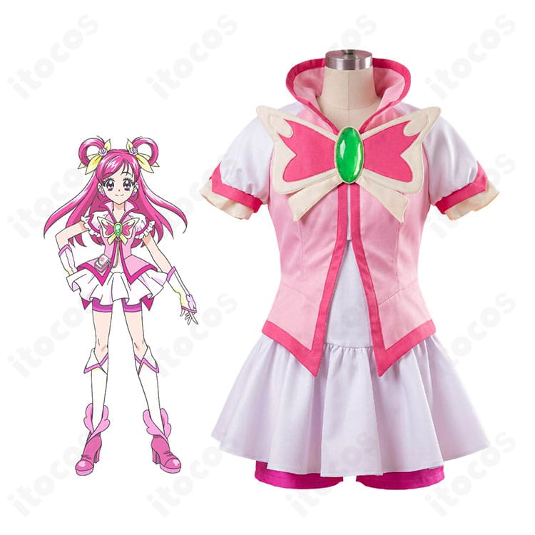 『Yes!プリキュア5GoGo!』夢原のぞみとキュアドリーム変身後コスプレ衣装の商品イメージ