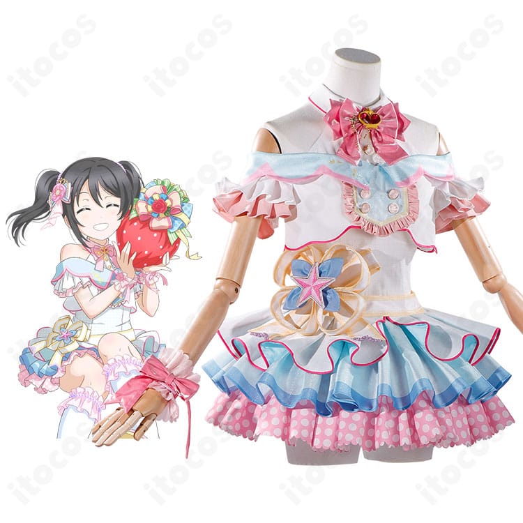 『ラブライブ!スクールアイドルフェスティバル』矢澤にこ「ビッグストロベリー♡」覚醒後Ver.コスプレ衣装の着用イメージ