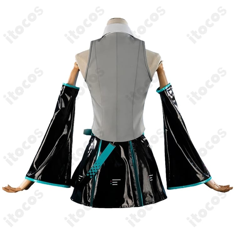 初音ミク V6パッケージビジュアルVer.を再現する快適なコスプレ衣装セット - 3枚目の画像