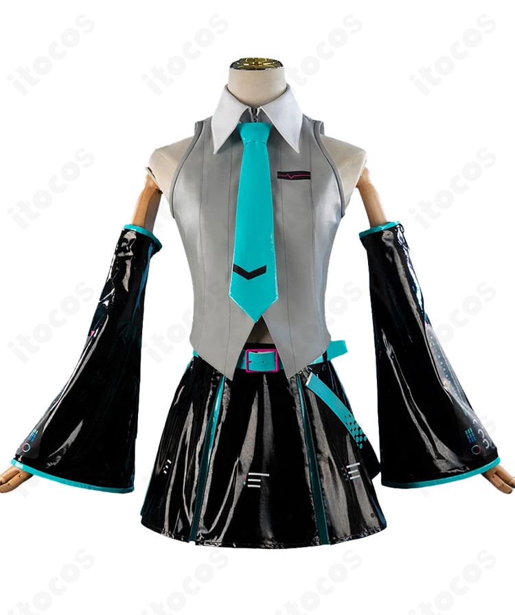 初音ミク V6パッケージビジュアルVer.コスプレ衣装のトップスとスカート正面