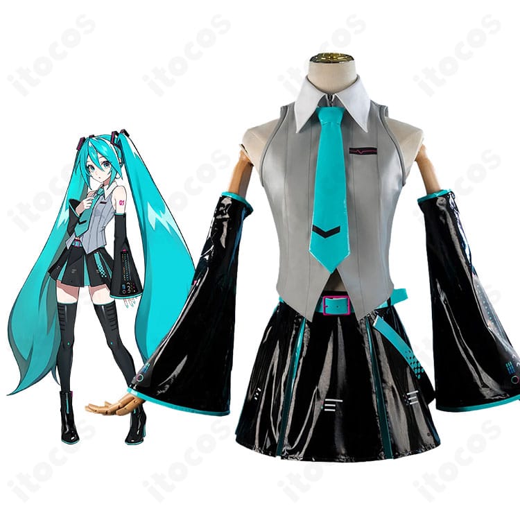 初音ミク V6パッケージビジュアルVer.のキャラクターイメージとコスプレ衣装全体