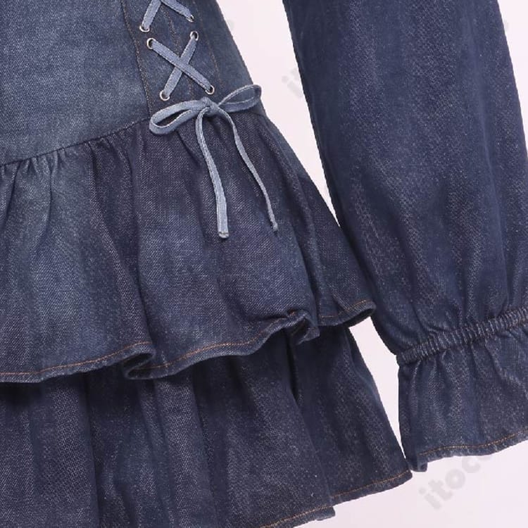 にじさんじ 水面まどか初の新衣装を軽やかに再現するデニム私服コスプレ衣装 - 4枚目の画像