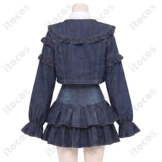 にじさんじ 水面まどか初の新衣装を軽やかに再現するデニム私服コスプレ衣装 - 2枚目の画像（サムネイル）
