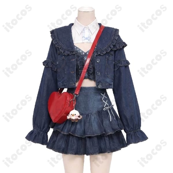 にじさんじ 水面まどか初の新衣装を軽やかに再現するデニム私服コスプレ衣装