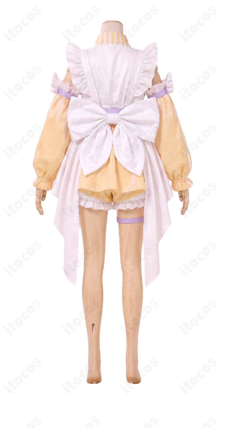 にじさんじ・ぽめろ・ぱんち 魔法少女デビュー衣装Ver.の側面シルエットとスカートライン
