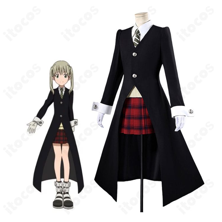 ソウルイーター マカ=アルバーン死武専制服Ver.を着用したキャラクターイメージと全身コスプレ衣装