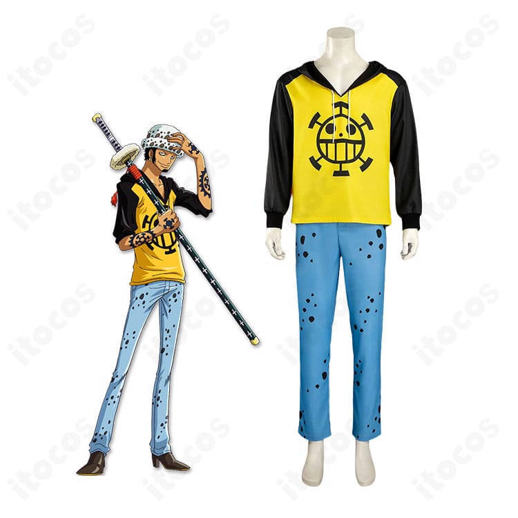 ONE PIECE トラファルガー・ロー2年後衣装のキャラクター着用イメージと全身コスプレ衣装