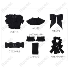 Identity V 第五人格 庭師エマ・ウッズ 高再現モノクロワンピース衣装 - 7枚目の画像（サムネイル）