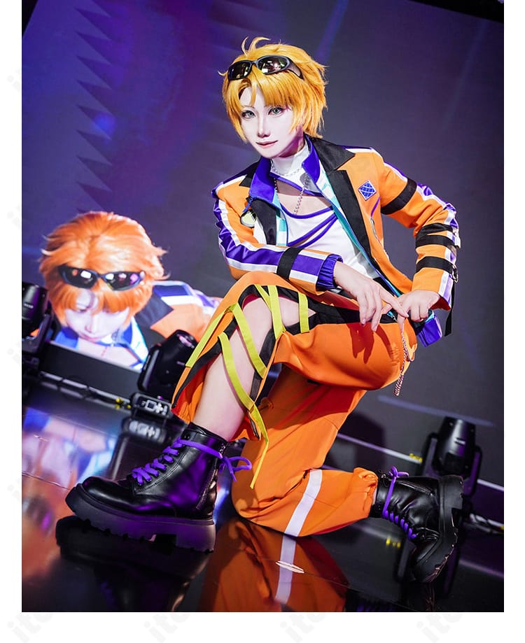 MM Trickstar衣装でステージ風ポーズを取った遊木 真の全身イメージ