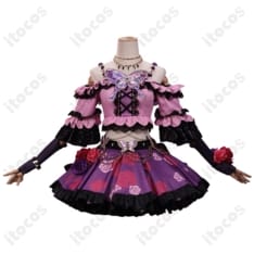 アイカツ！紫吹蘭 ローズボンボンコーデ コスプレ衣装11点セット - 1枚目の画像（サムネイル）