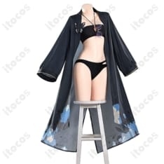 ブルアカ 竜華キサキ（水着）コスプレ衣装｜花柄アウター付き高再現セット - 1枚目の画像（サムネイル）
