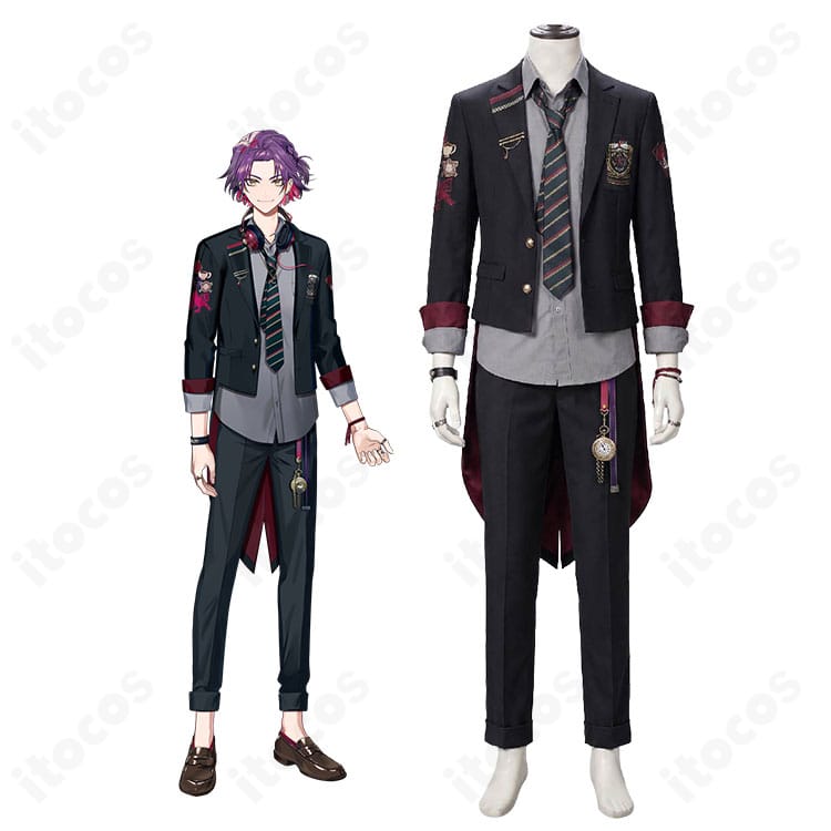 にじさんじ渡会雲雀のキャラクタービジュアルとVOLTACTION制服コスプレ衣装