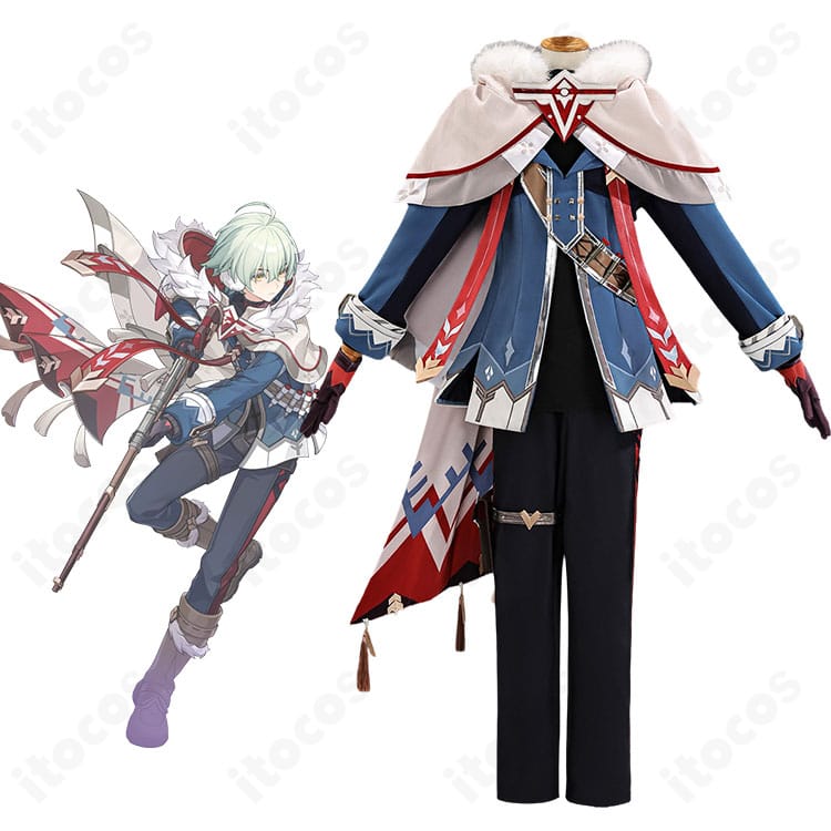 原神アルレッキーノのキャラクターイメージとコスプレ衣装セット