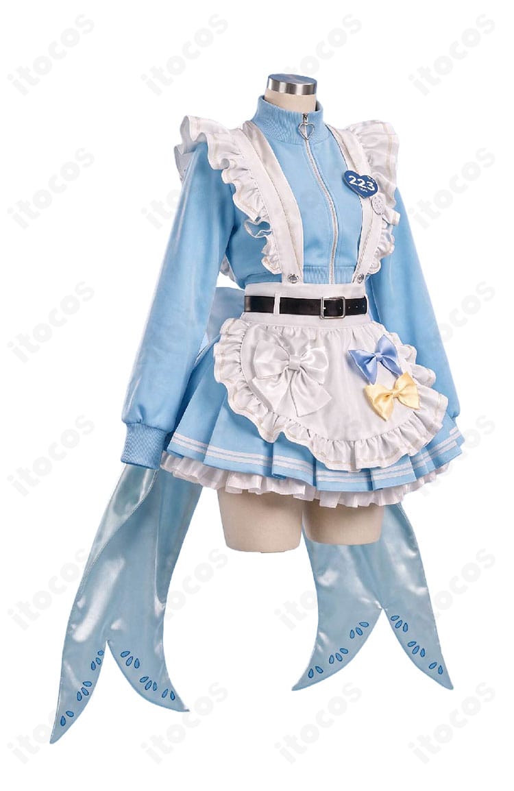天宮こころJersey Maidtesコスプレ衣装の正面デザイン