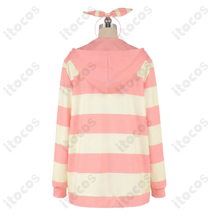 保登心愛 ココア 部屋着・パジャマVer. コスプレ衣装 うさ耳付き3点セット - 2枚目の画像