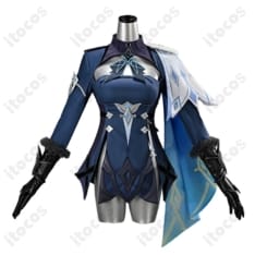 原神 蛍「冬の夜を狩る者」戦闘服コスプレ衣装｜端正なシルエットと充実セット - 1枚目の画像（サムネイル）
