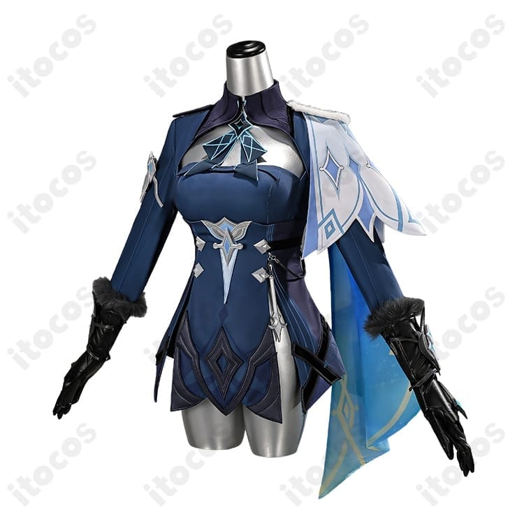 原神 蛍「冬の夜を狩る者」戦闘服コスプレ衣装｜端正なシルエットと充実セット - 2枚目の画像