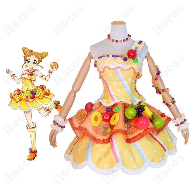 『アイカツ！』有栖川おとめのキャラクターイメージとトロピカルバスケットコーデ衣装