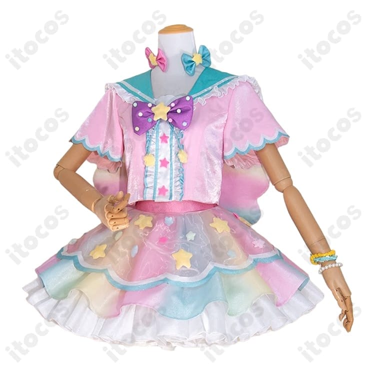 夢川ゆい コスプレ衣装｜軽やかな着心地と華やかな再現度の7点セット - 2枚目の画像