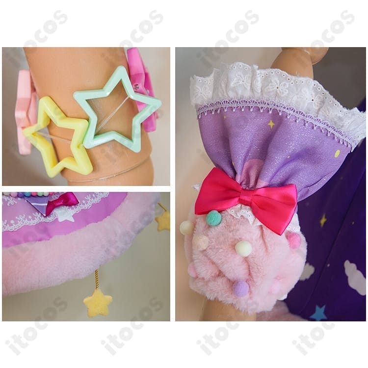花園きらら スイートドリームスコーデ衣装｜華やかな星柄アイドルドレス - 6枚目の画像