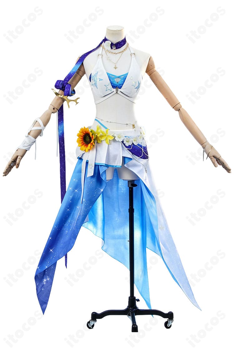 ロビン 夏空の歌コスプレ衣装のトップスとスカート正面