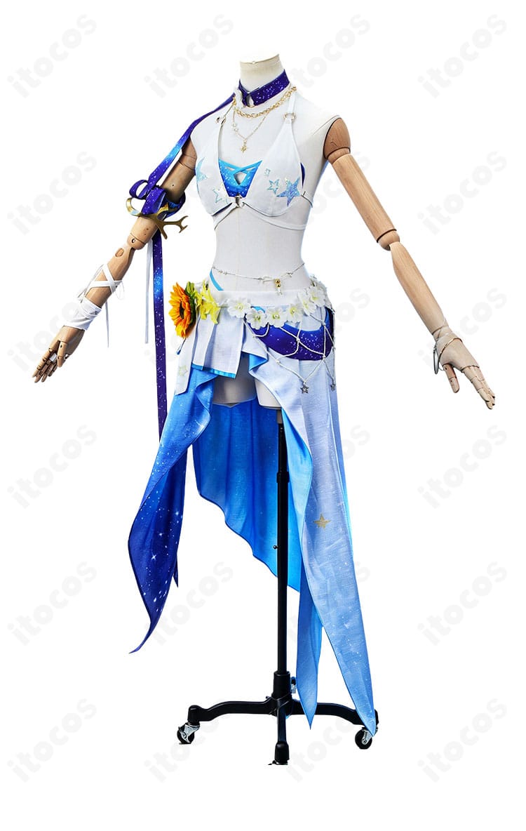 ロビン 夏空の歌コスプレ衣装の側面シルエット