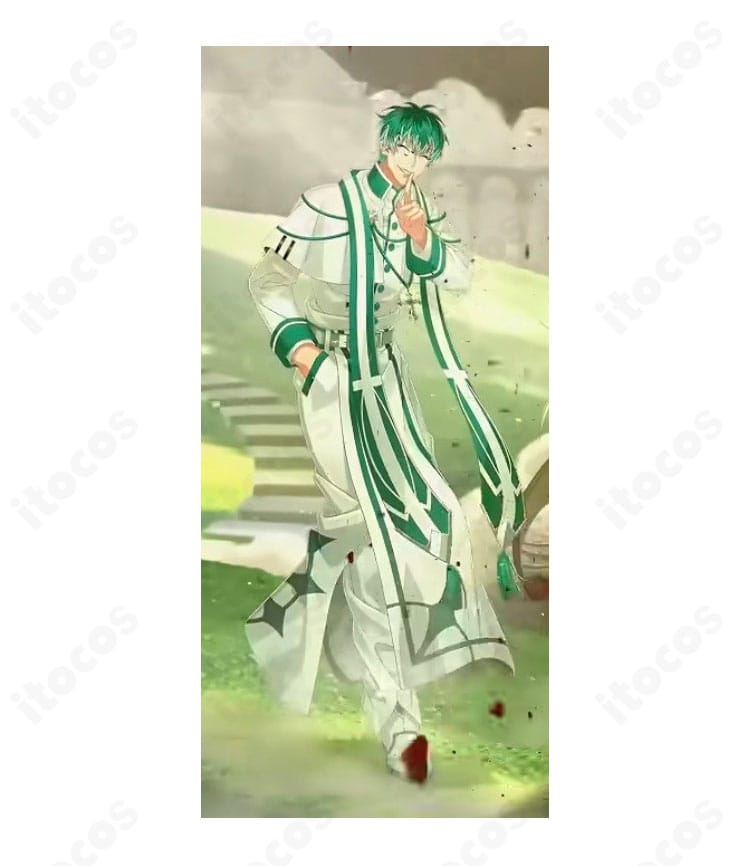 ヒプノシスマイク 白膠木 簓 9周年記念PRIEST Ver.コスプレ衣装の全体デザイン