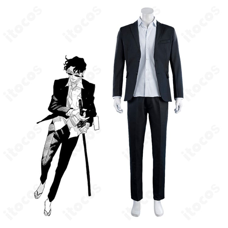『カグラバチ』座村清市のキャラクターイメージと通常コスプレ衣装