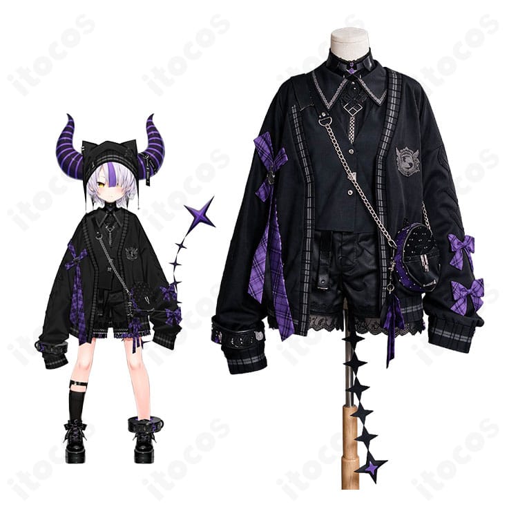 ホロライブのラプラス・ダークネス着用イメージとラプルイおそろいゴシック衣装の商品構成