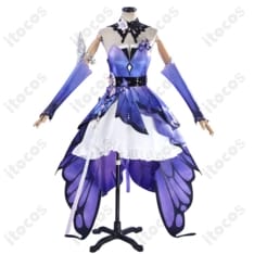 キャストリス コスプレ衣装｜幻想的な蝶装飾と多層ドレスを忠実に表現 - 1枚目の画像（サムネイル）