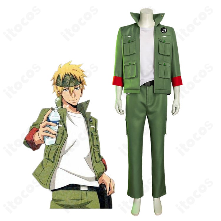 家庭教師ヒットマンREBORN!のコロネロ着用イメージとグリーン軍服風コスプレ衣装