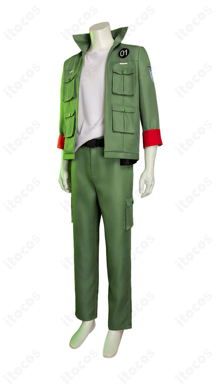 コロネロ軍服風コスプレ衣装の側面シルエット
