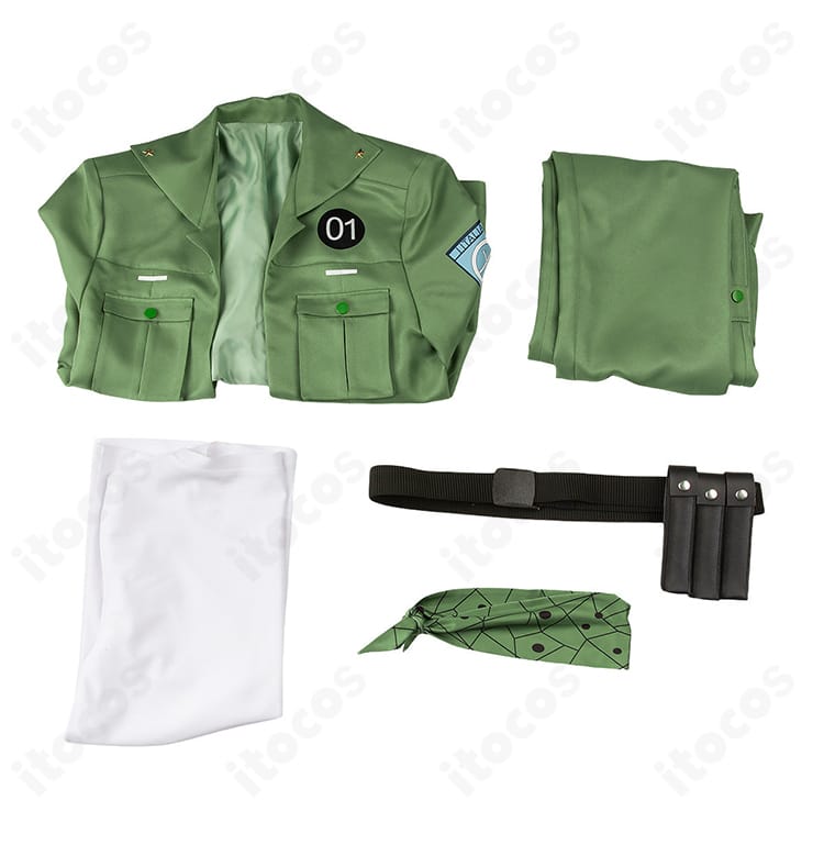 コロネロ軍服風コスプレ衣装の5点セット内容
