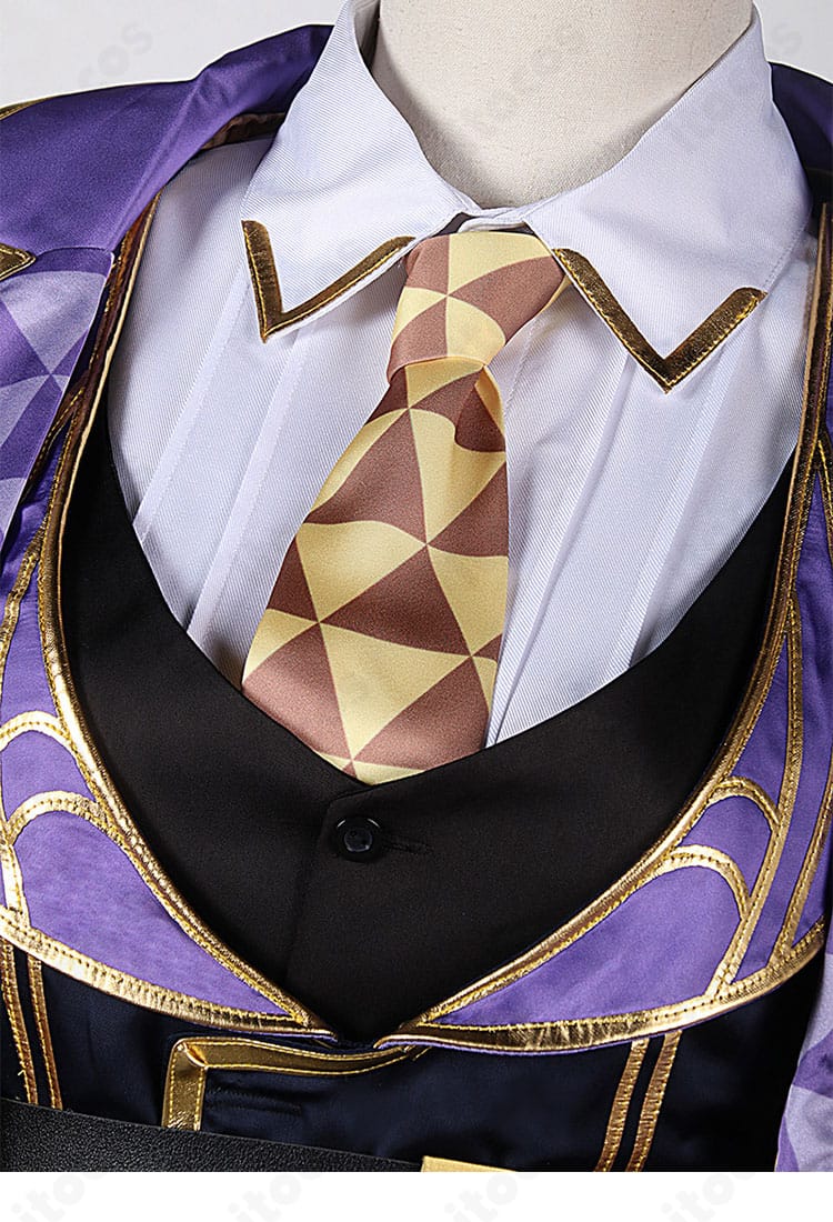 スギライト十の石心コスプレ衣装の襟元装飾ディテール