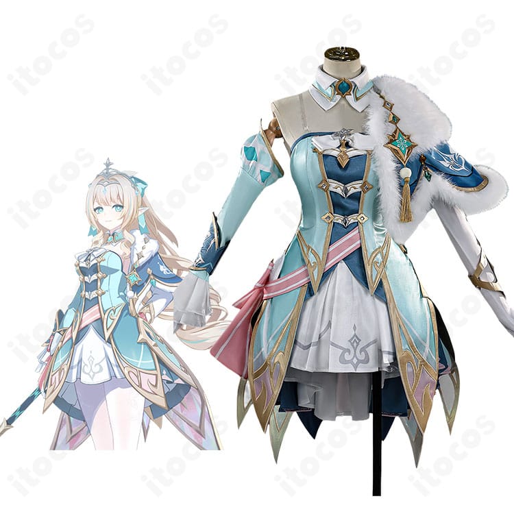 原神ヴェスナのキャラクターイメージとコスプレ衣装セット