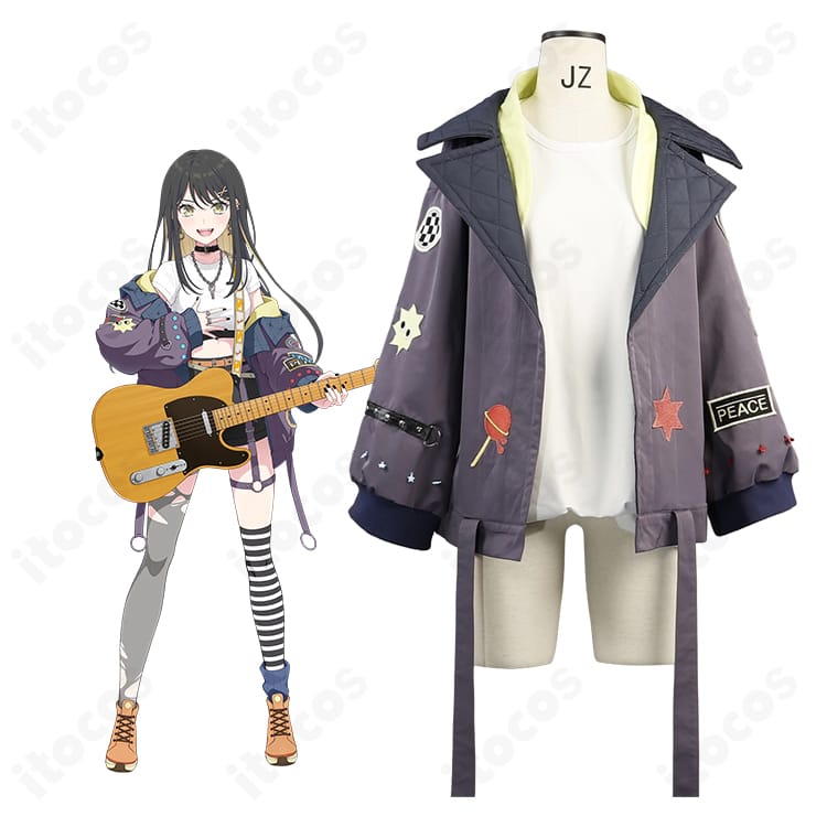 BanG Dream! Our Notesの須賀蕾叶キャラクタービジュアルと一家Dumb Rock!コート衣装