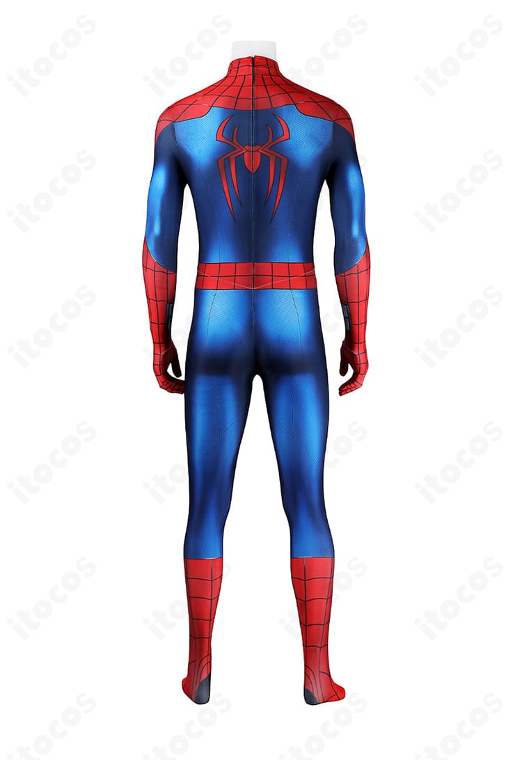 ブランド・ニュー・デイ版スパイダーマン衣装の背面ディテール