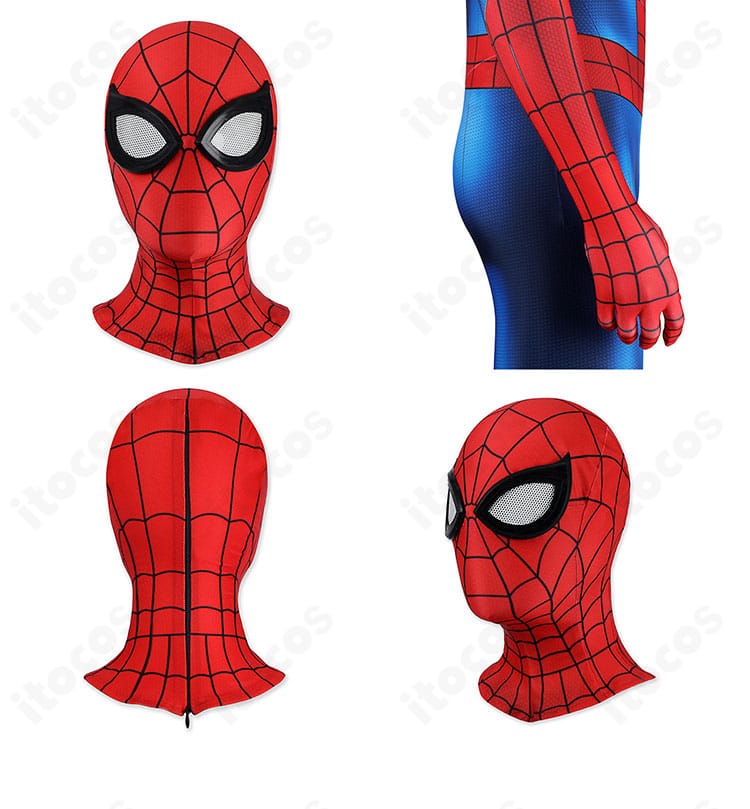 ブランド・ニュー・デイ版スパイダーマン衣装のマスク細部