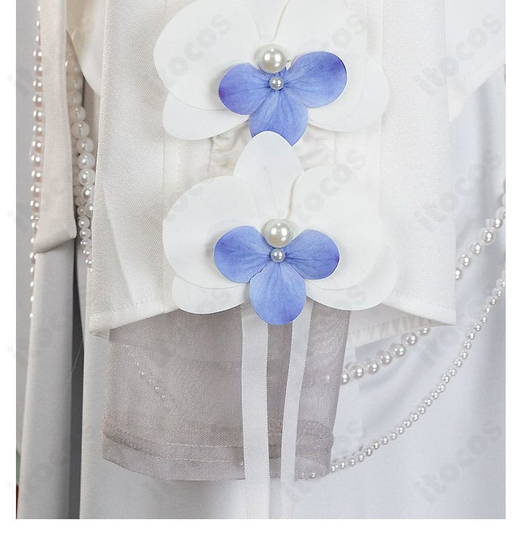 風早 巽コスプレ衣装に付属する花モチーフ装飾の詳細