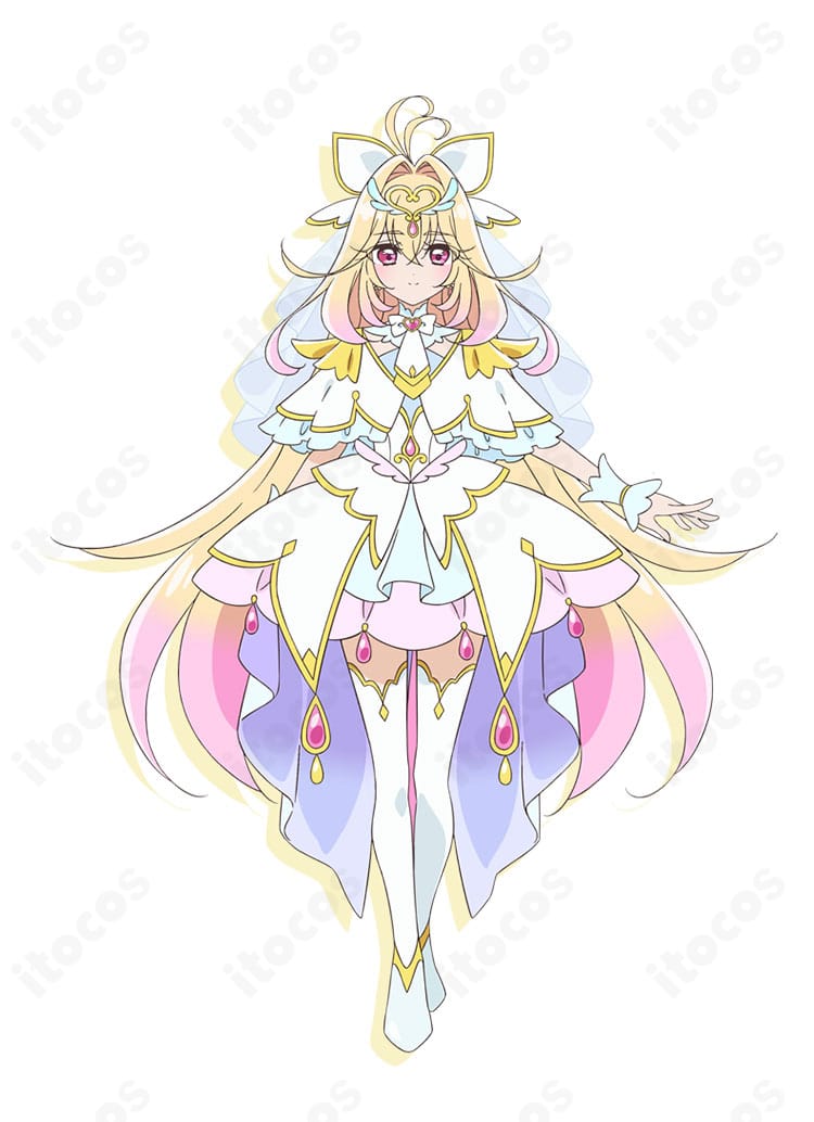 名探偵プリキュア！森亜るるか／キュアアルカナ変身後コスプレ衣装の正面デザイン