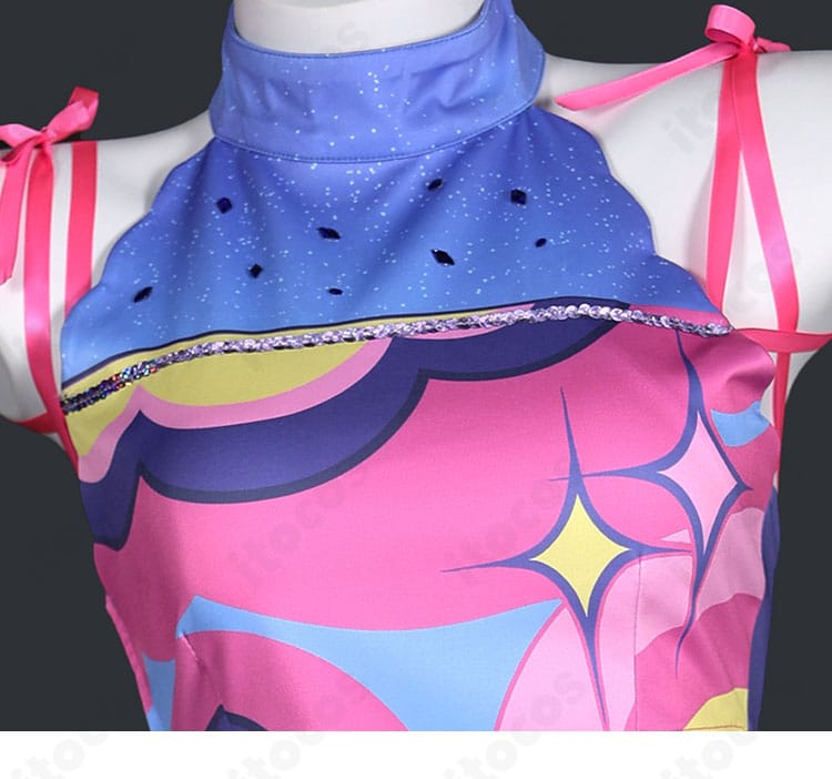 ガラクタロード衣装のジャケット上半身と装飾の詳細