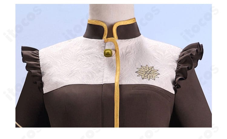 ゆめ∞みた制服風ステージ衣装の肩まわりに施された装飾ディテール