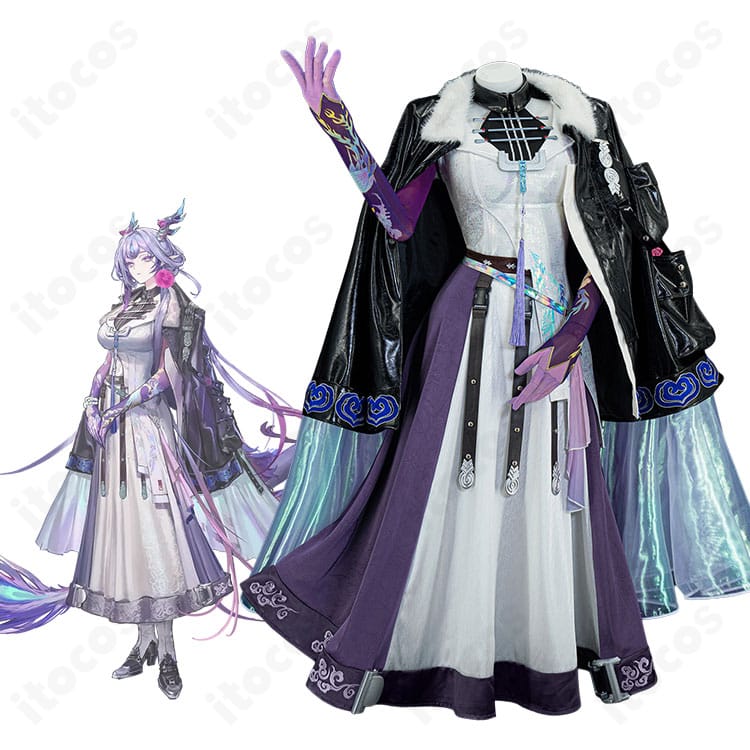 アークナイツのジュンのキャラクタービジュアルとコスプレ衣装全体イメージ