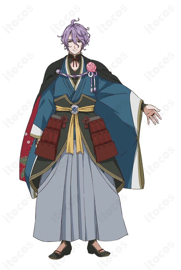 刀剣乱舞ONLINE 歌仙兼定の通常衣装を正面から見た全身着用イメージ